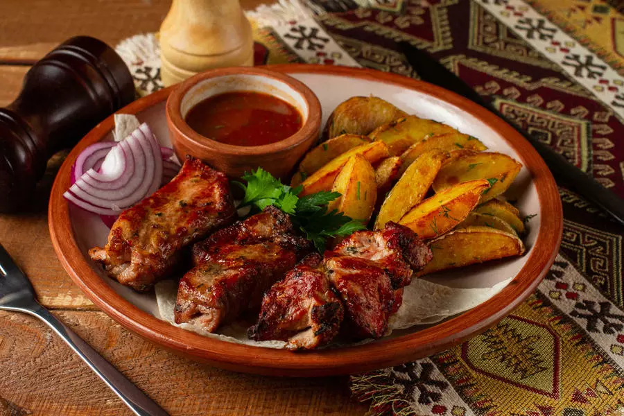 Шашлык из свиной шейки