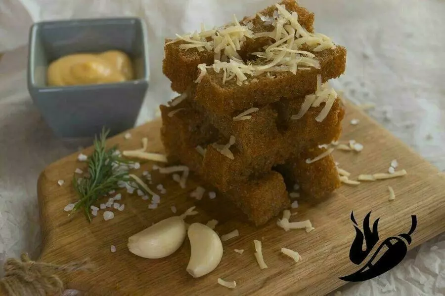 Гренки с перцем