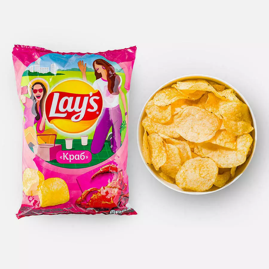 Чипсы Lays краб 140 гр.