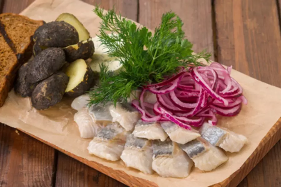 Сельдь с картофелем