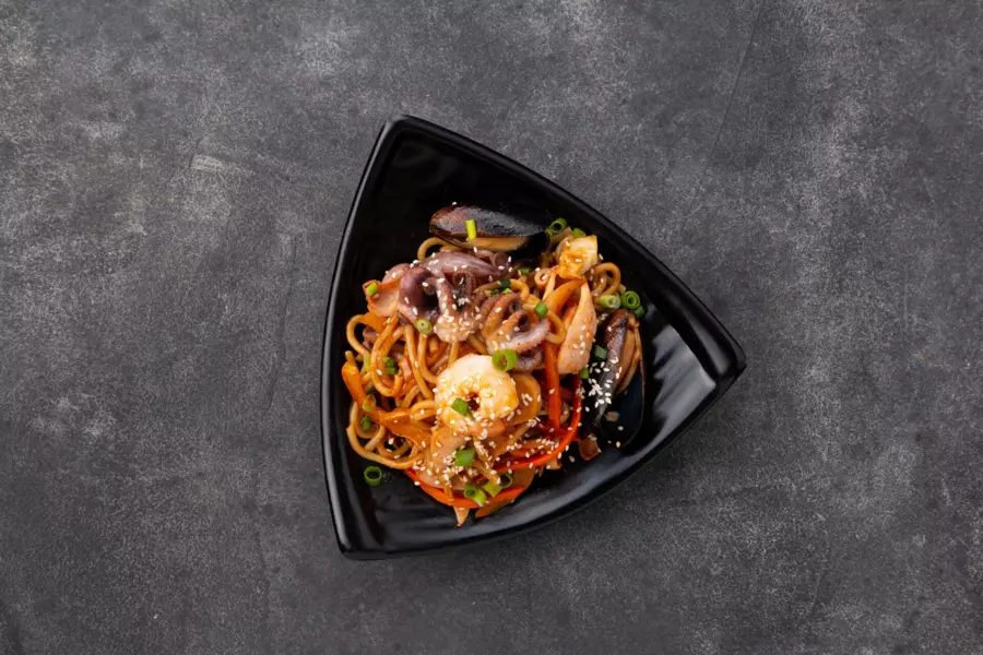 Лапша WOK с морепродуктами