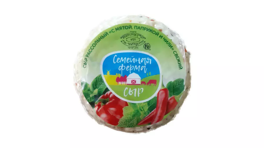 Сыр "С мятой, паприкой и чили" 1 УП