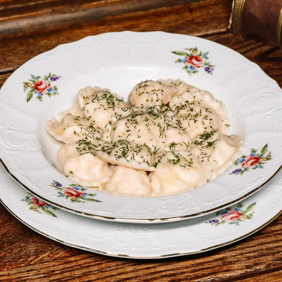 Пельмени с семгой и форелью
