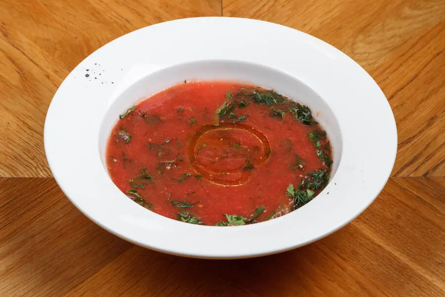 Холодный томатный суп