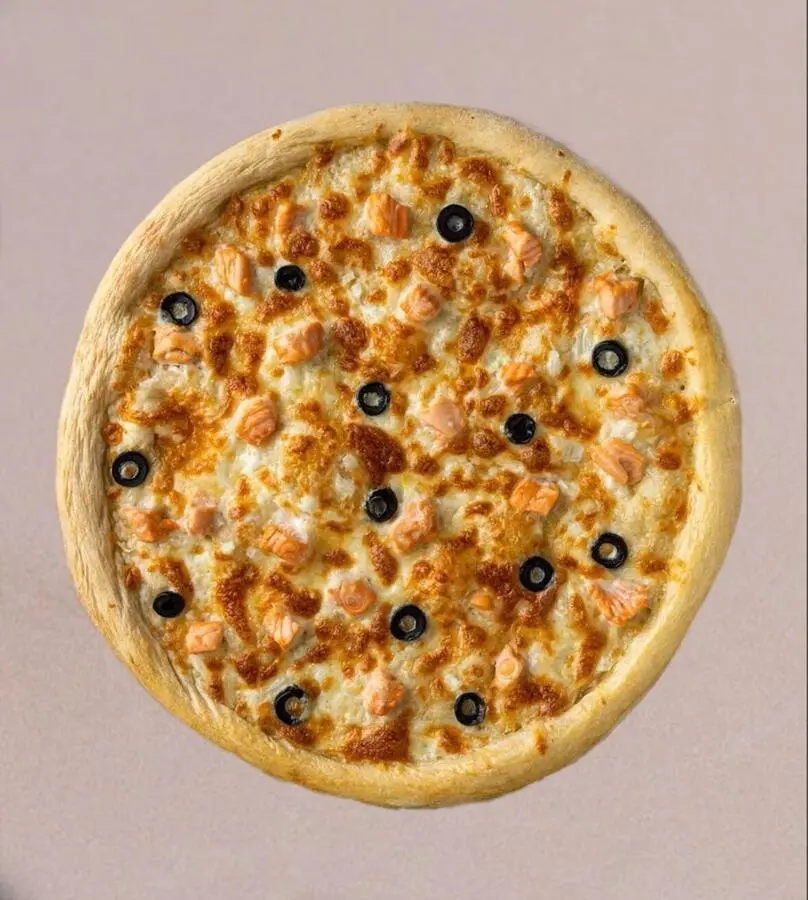 Пицца с сёмгой маленькая