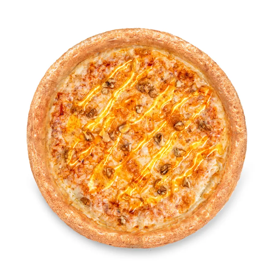 Пицца сырная с медом и орехами L