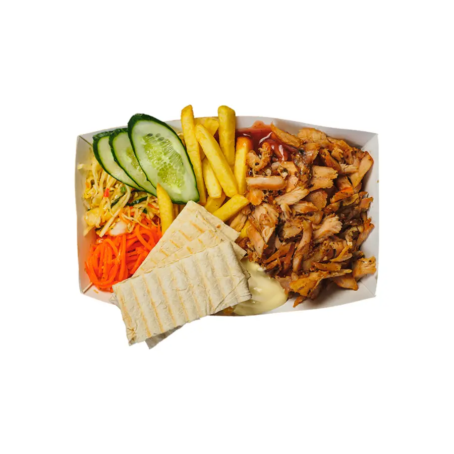 Шаурма открытая с курицей