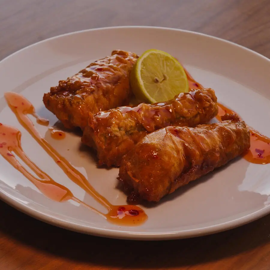 Карп жаренный в кисло-сладком соусе/Carp Fried In Sweet And Sour Sauce