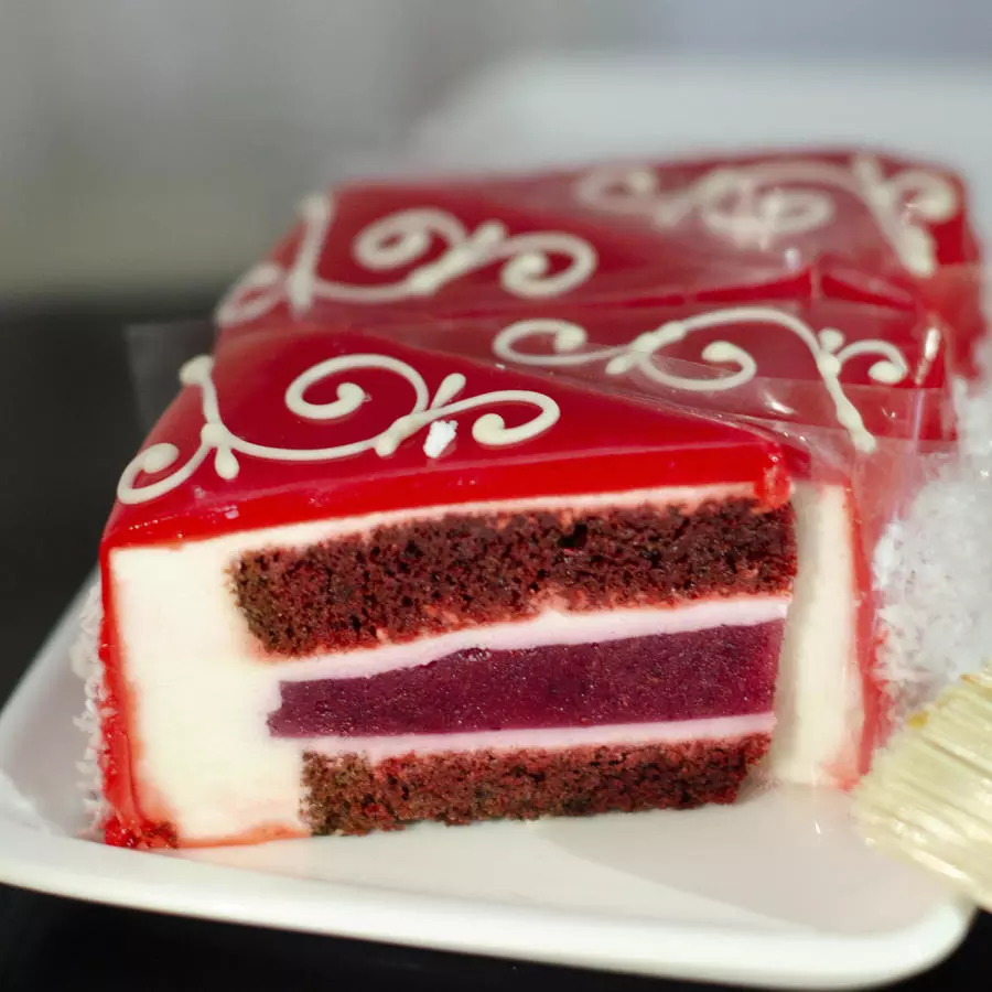 Торт «Красный бархат», порция