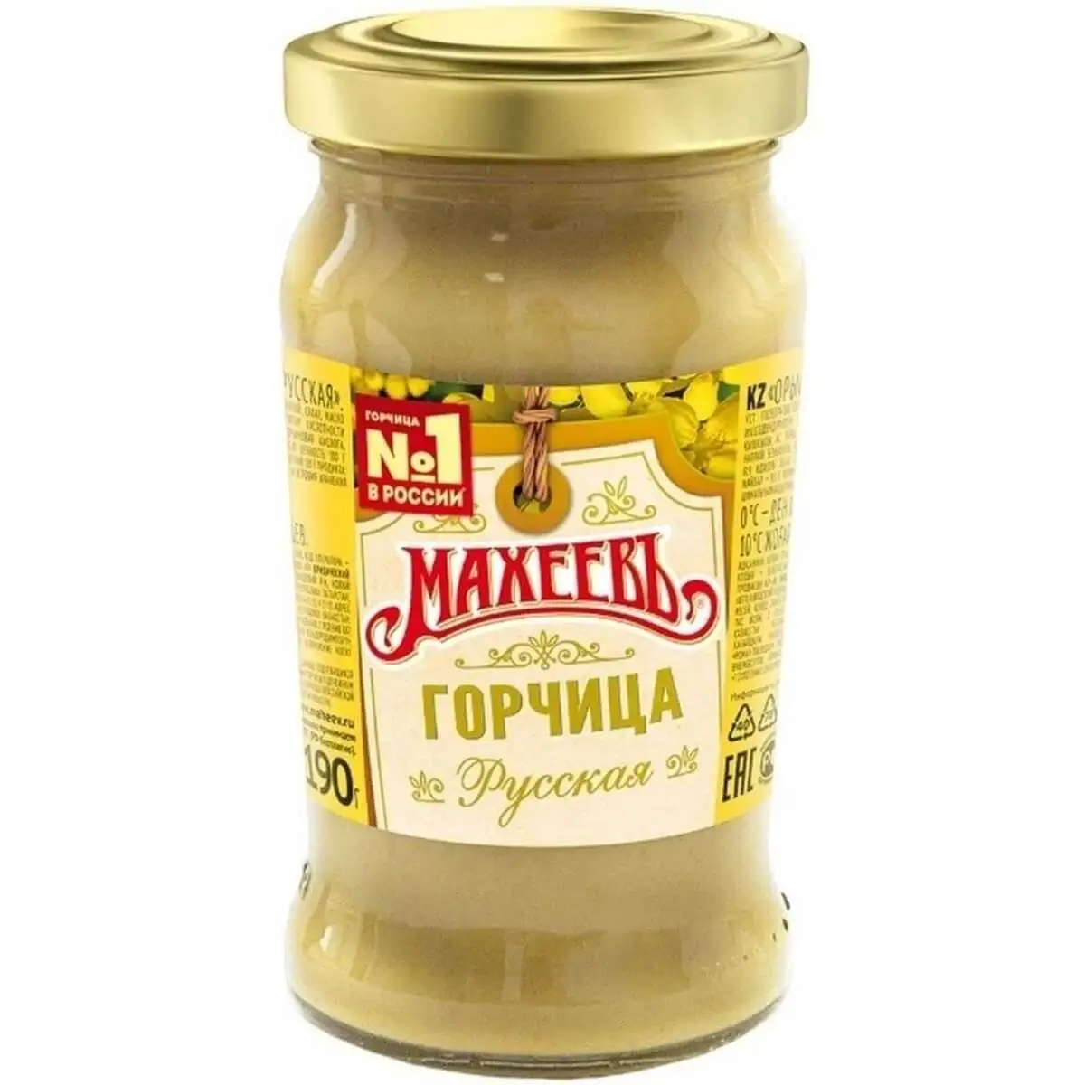 Горчица Махеев Русская 190г ст/б