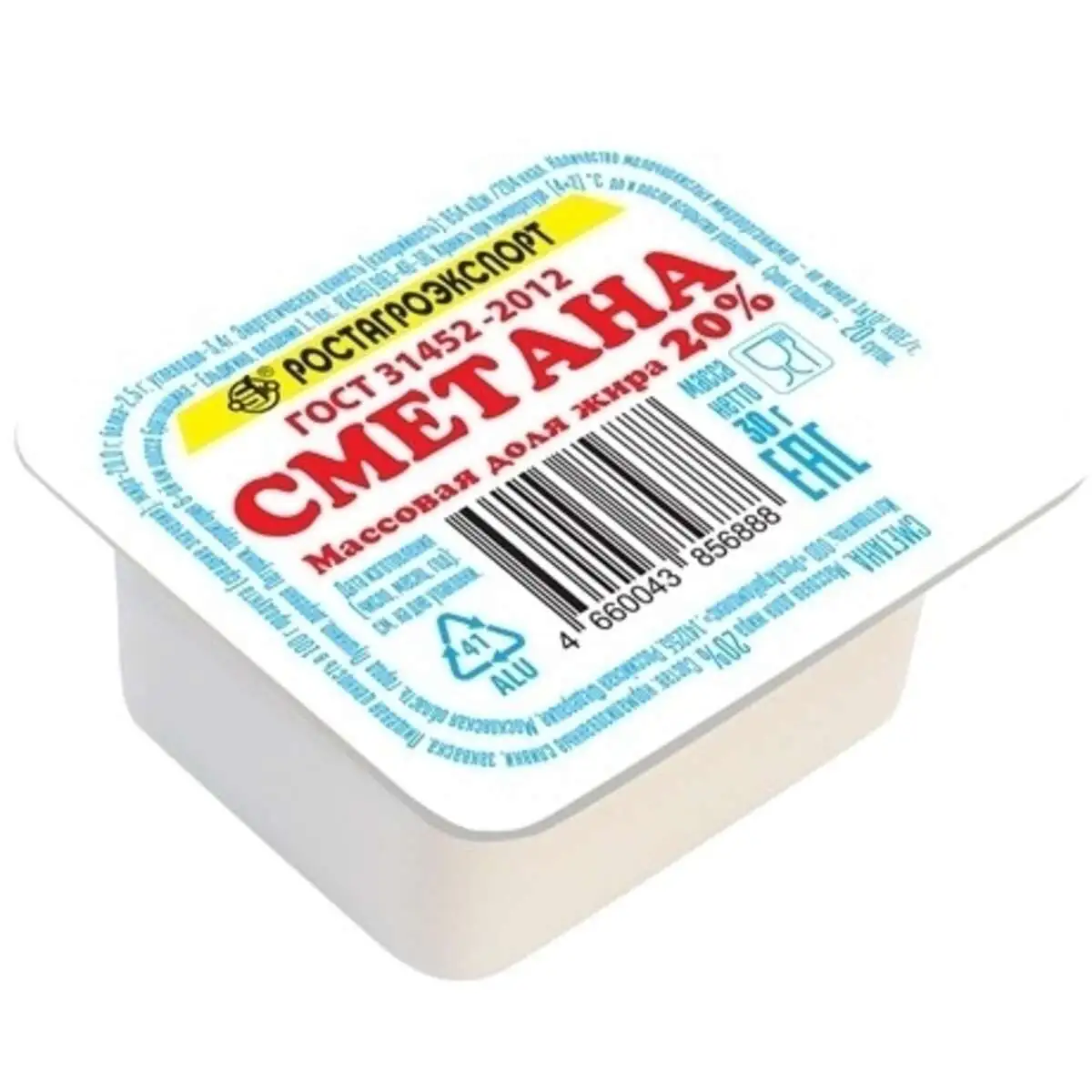 Сметана 20% 30 г РАЭ