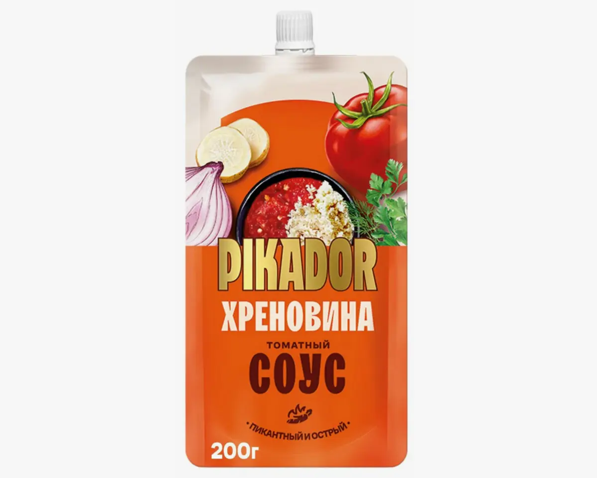 Соус Пикадор томатный соус хреновина 200г дой пак