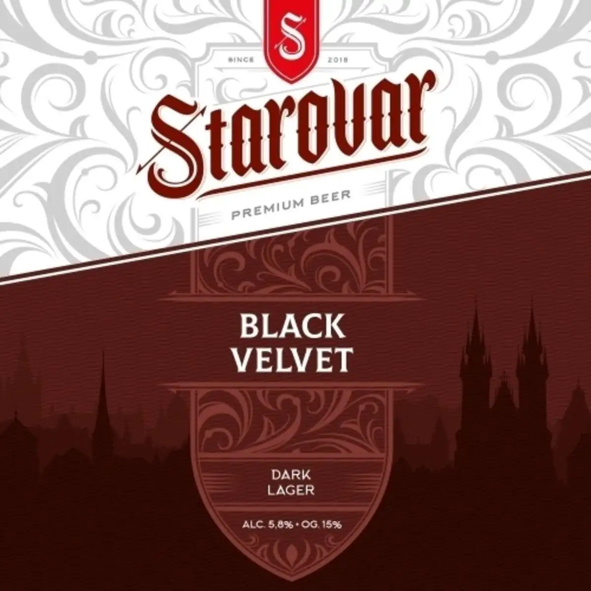 Starovar Black Velvet(Lager - Dark) 0.5 м/б