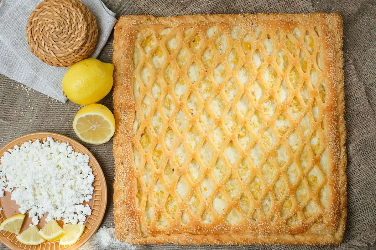 Сл. пирог с творогом и лимоном