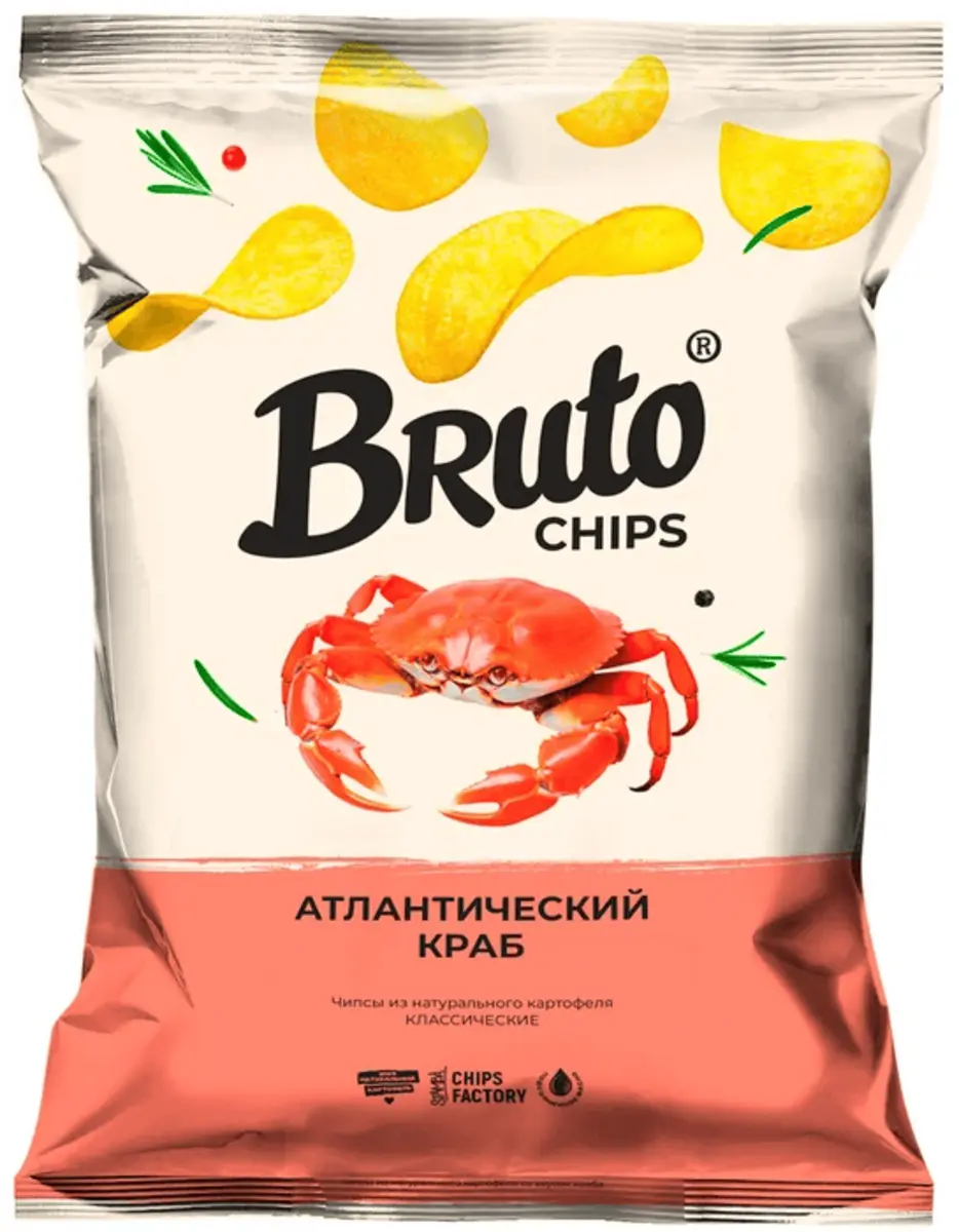 Чипсы Bruto краб 130 гр.