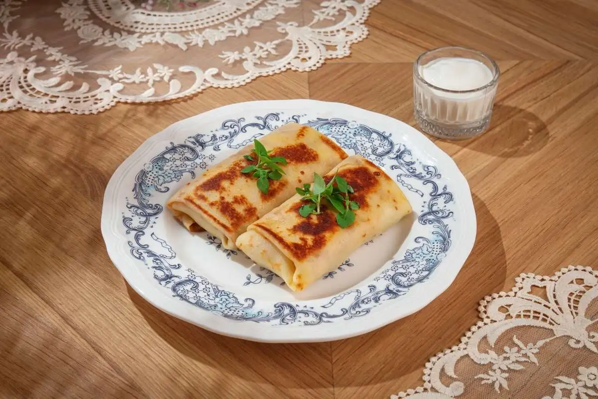 Блинчики с мясом