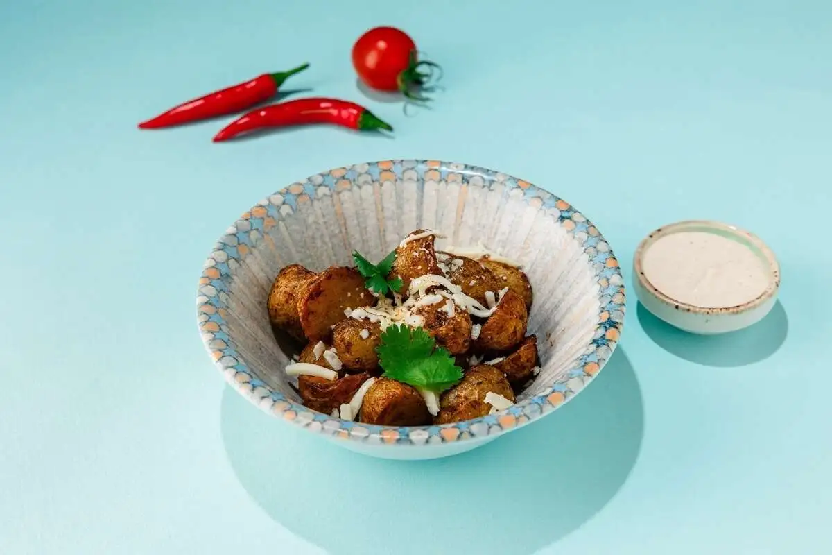 Айдахо с сырным соусом