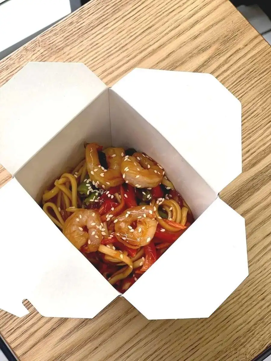 Wok c креветкой