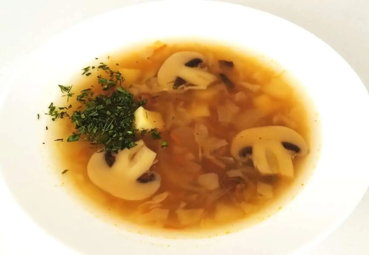 Щи ленивые с грибами