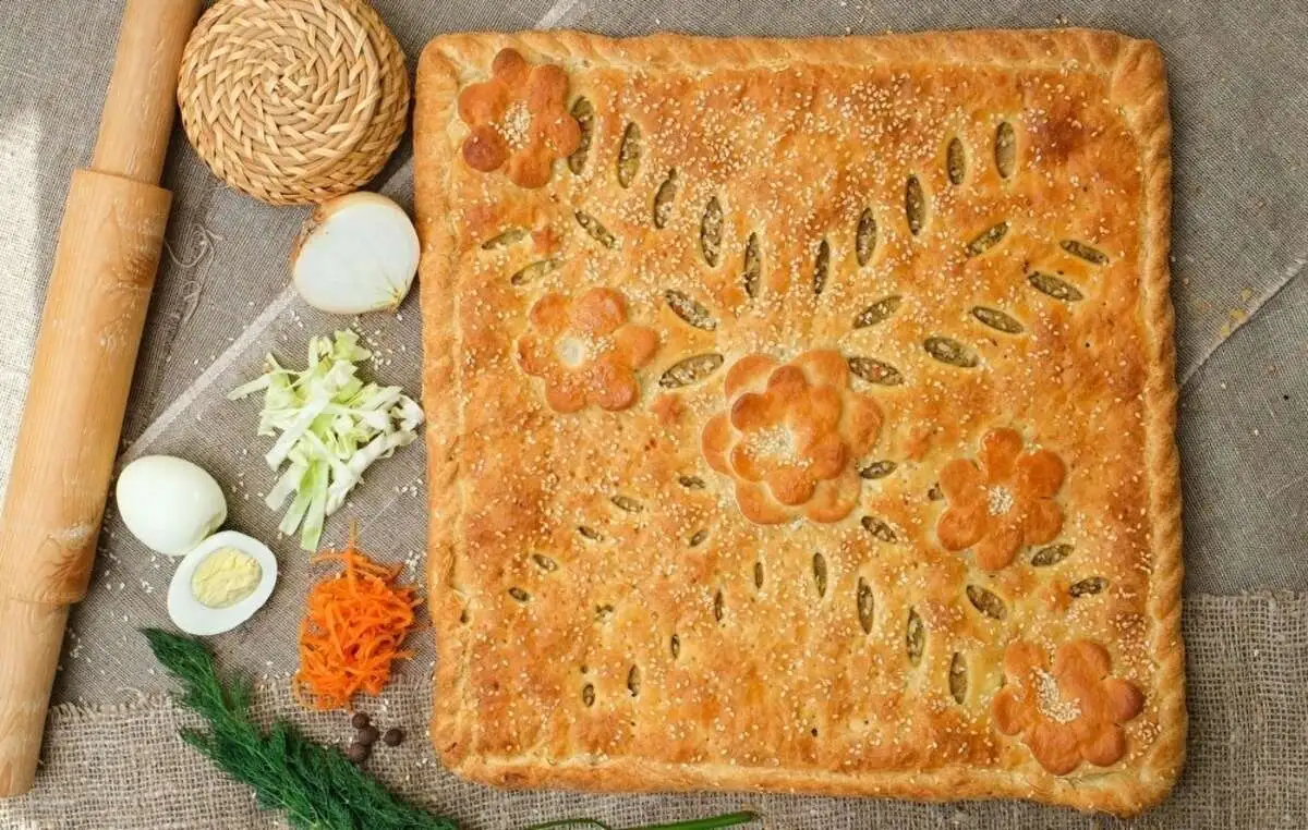 Сл. пирог с капустой и яйцом