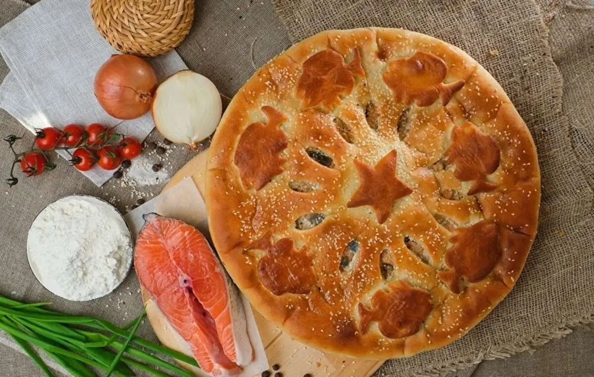 Пирог с горбушей (рыбник)