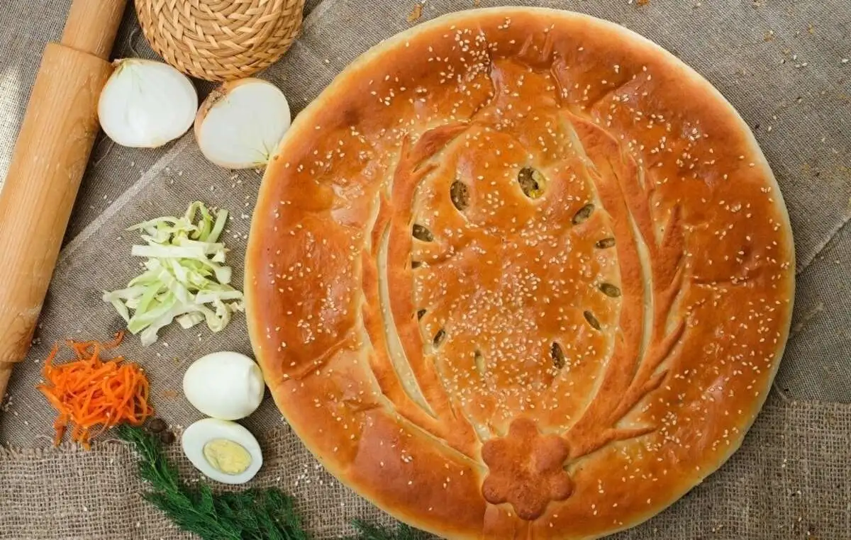 Пирог с капустой и яйцом 750г.