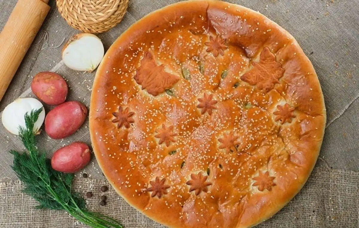 Пирог с картошкой и зеленью 750г.