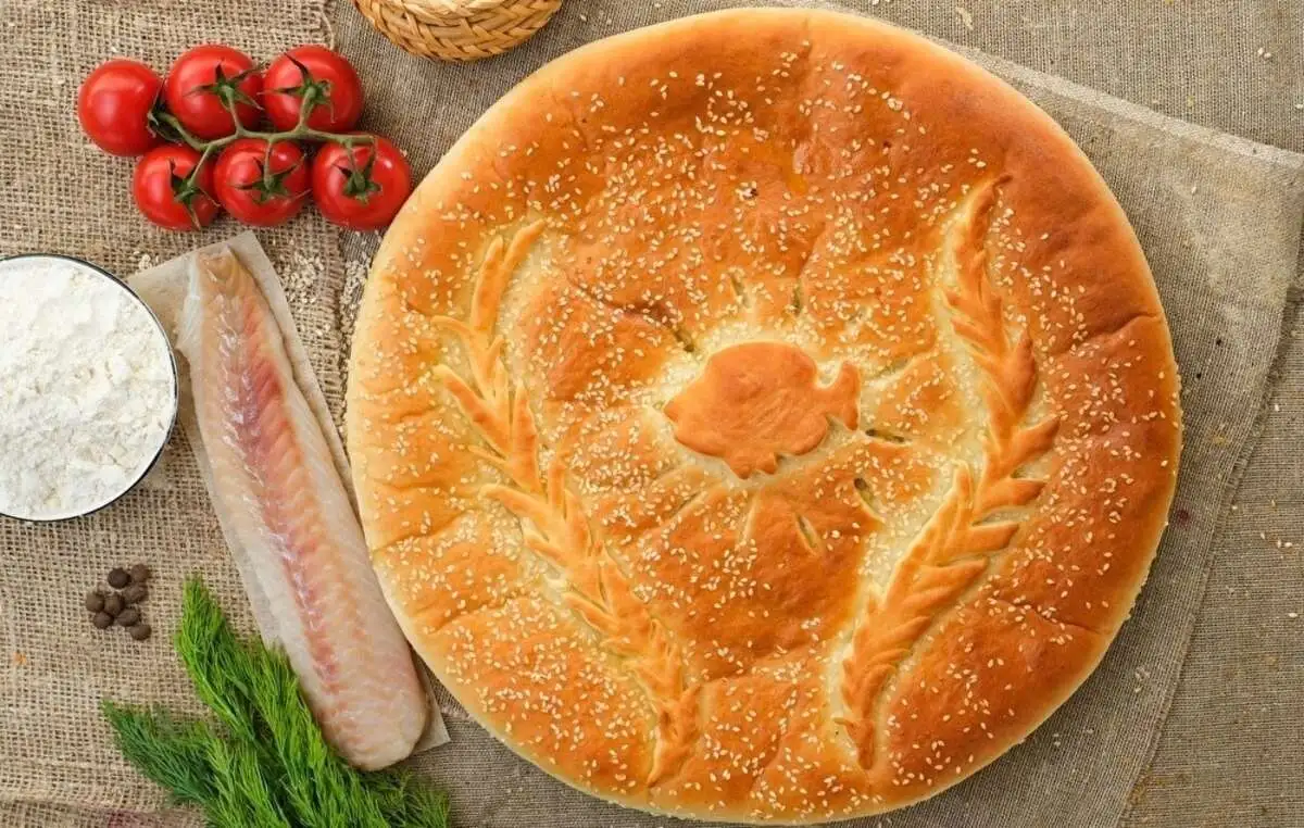 Пирог с белой рыбой (минтай) 750г.
