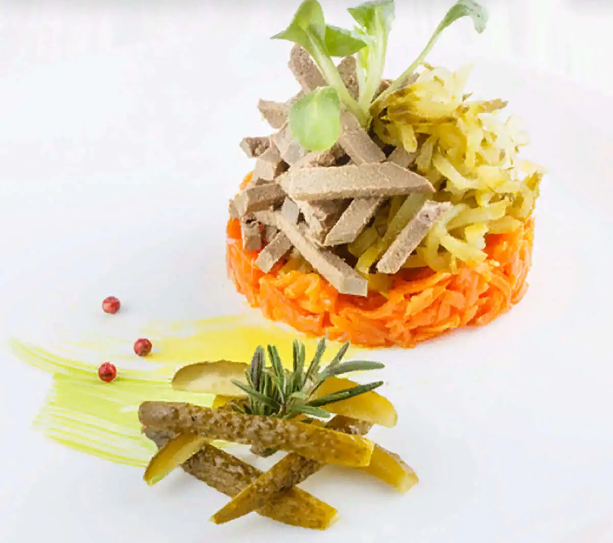Салат из печени с грибами · 150г