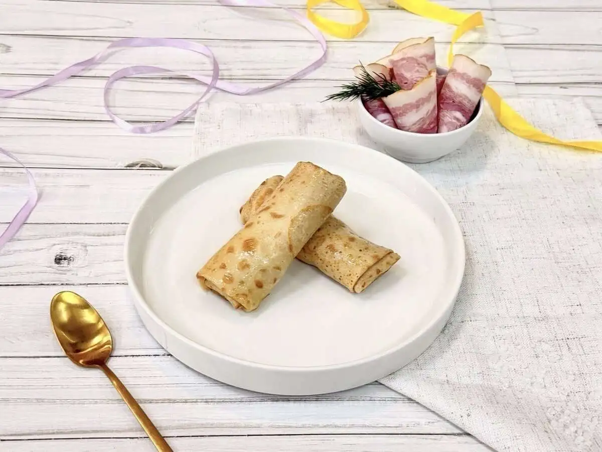 Блинчики куриные с беконом СП вес