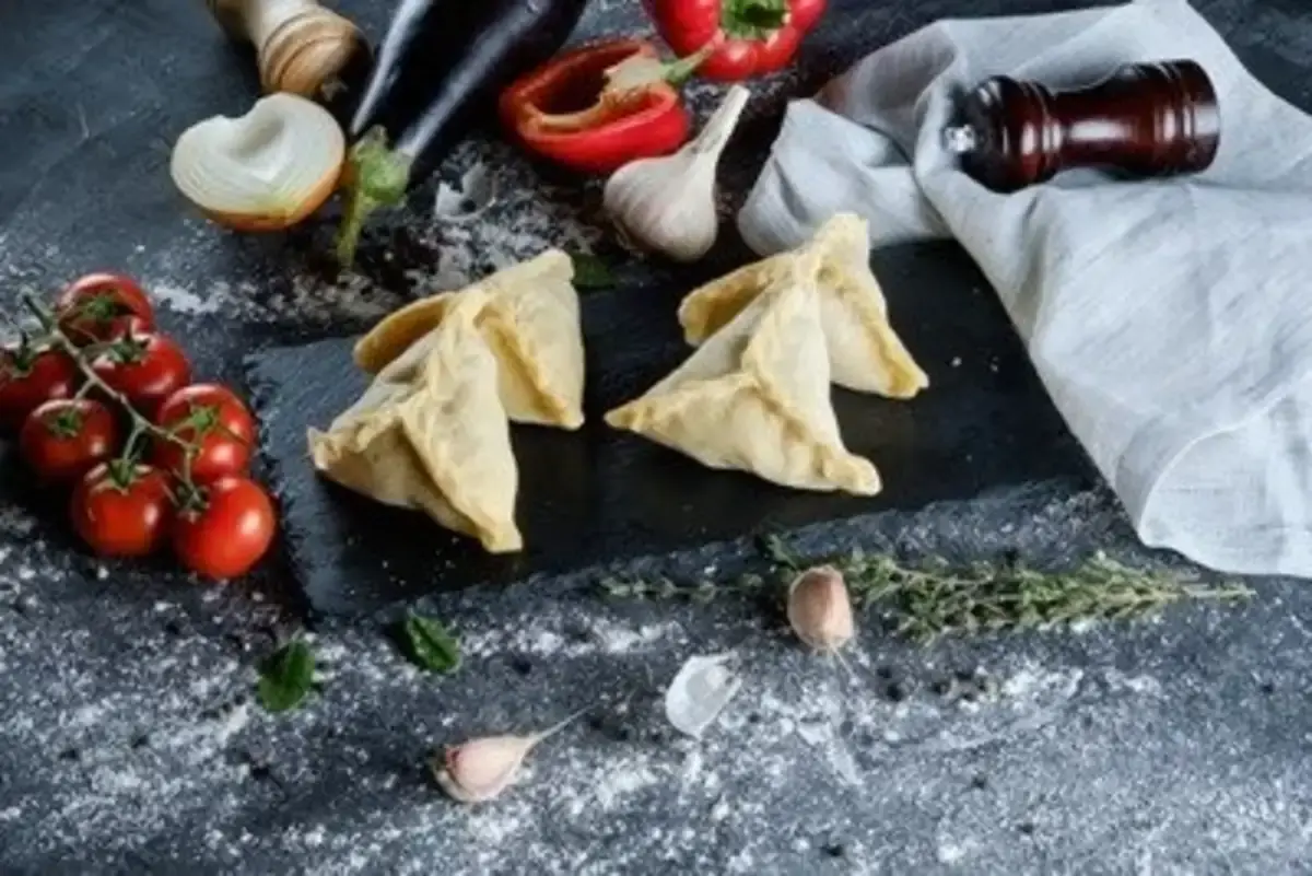 Учпочмаки с курицей Халяль