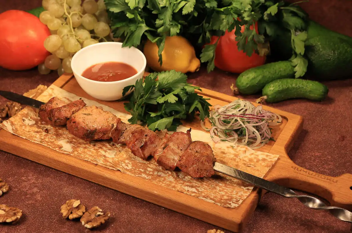 Шашлык из свиной шеи