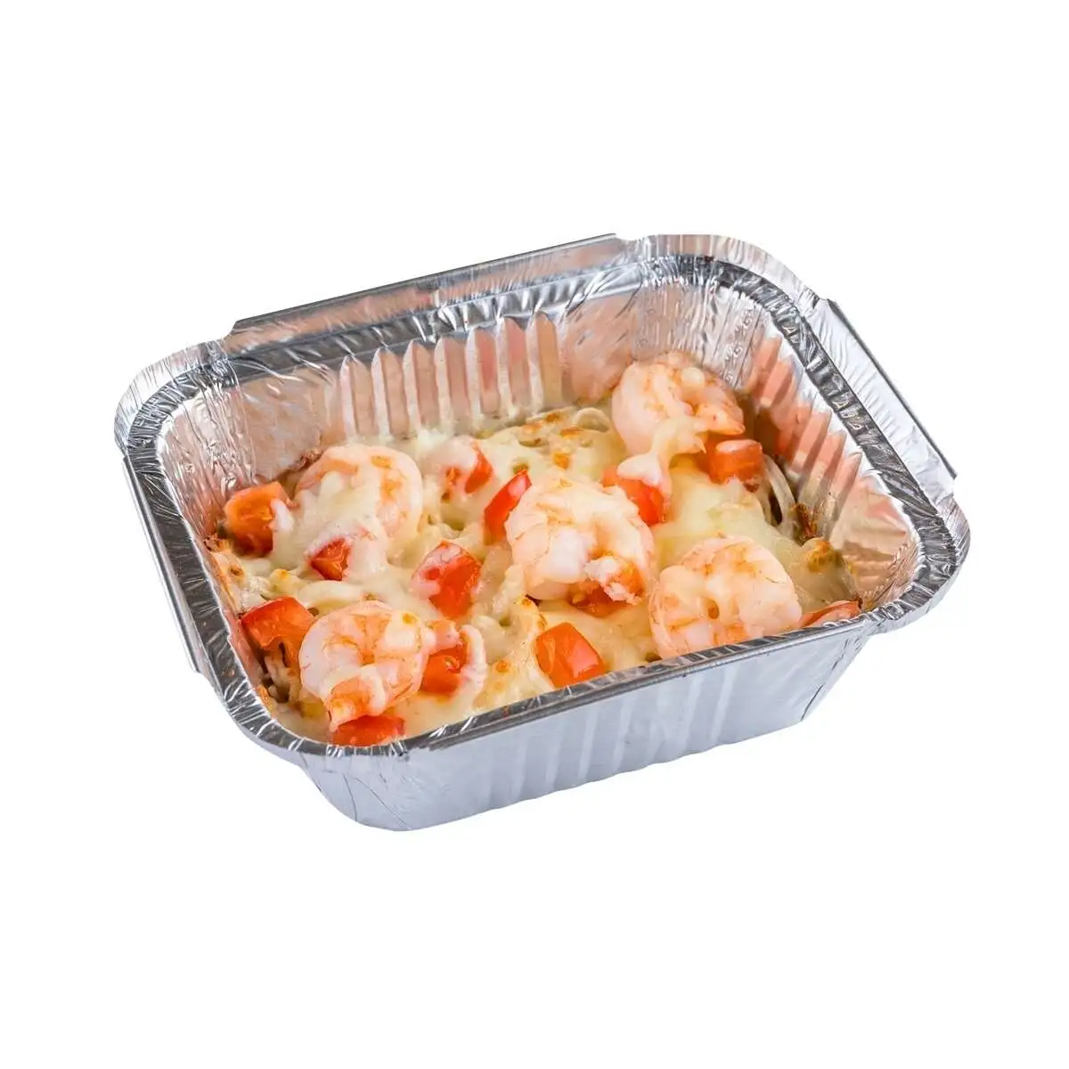 Горячая паста с креветками