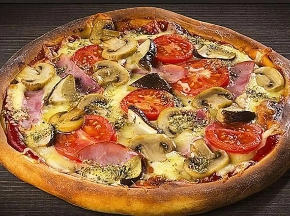 Грибы и ветчина, 450 г