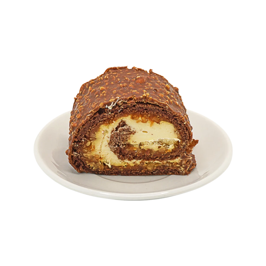 Рулет сникерс с карамелью