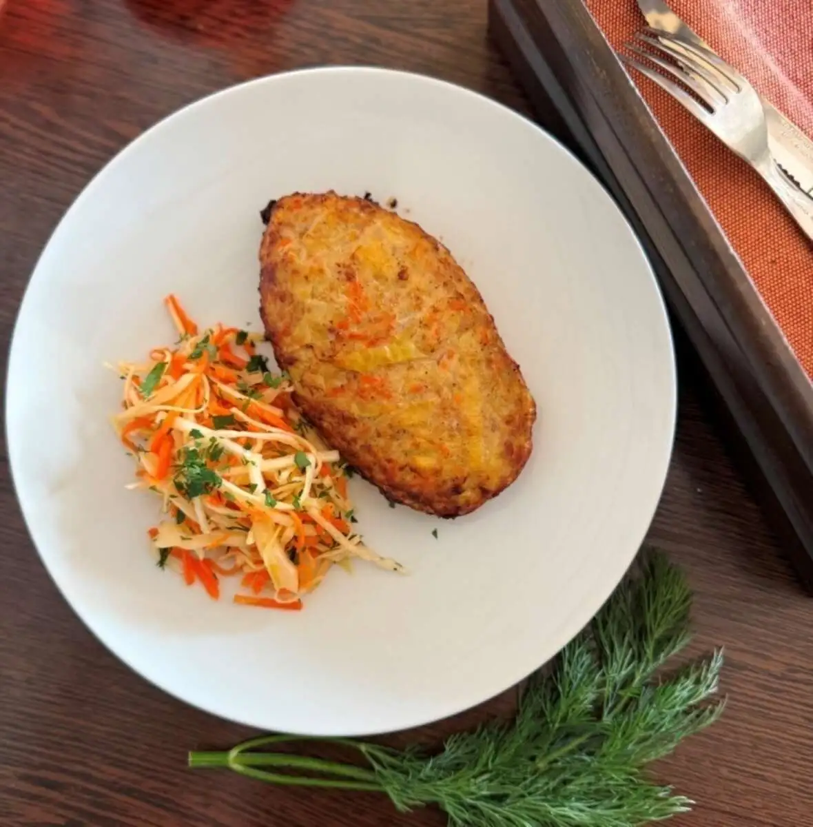 Котлета из смешанного фарша с овощами