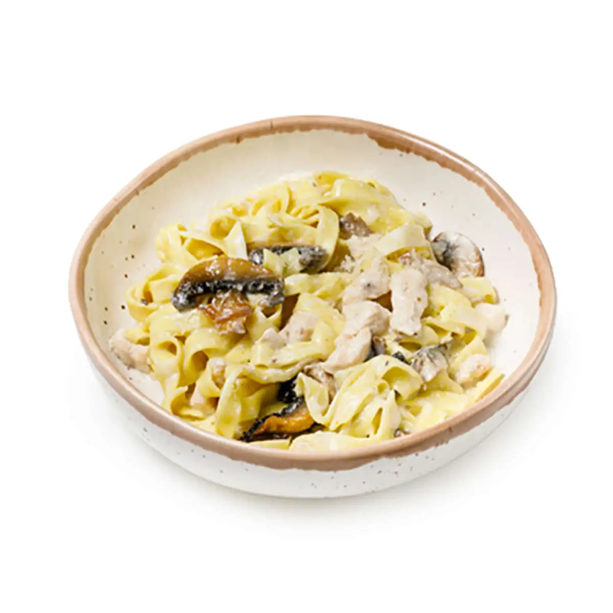 Паста с курицей и грибами 