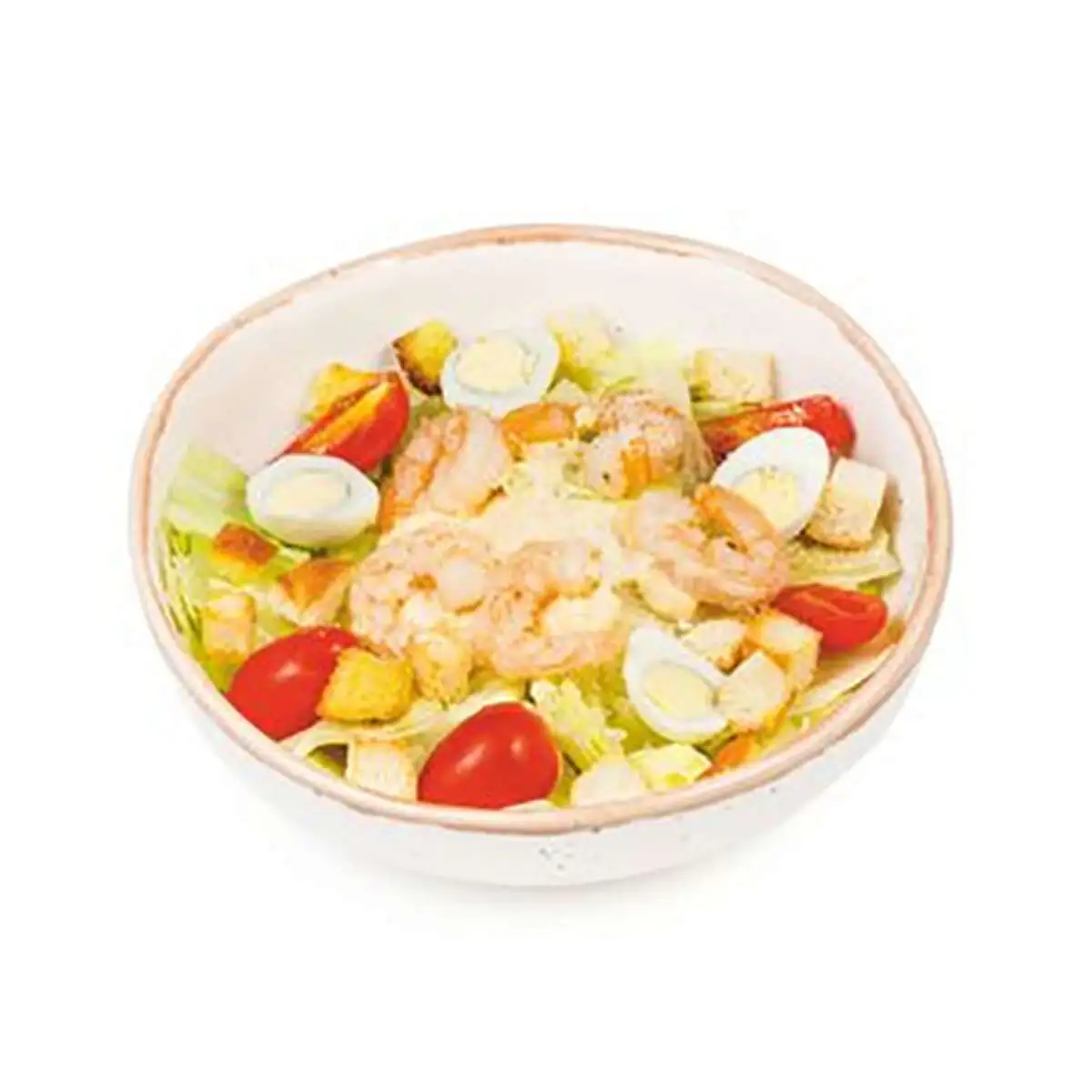 Цезарь с креветками салат 
