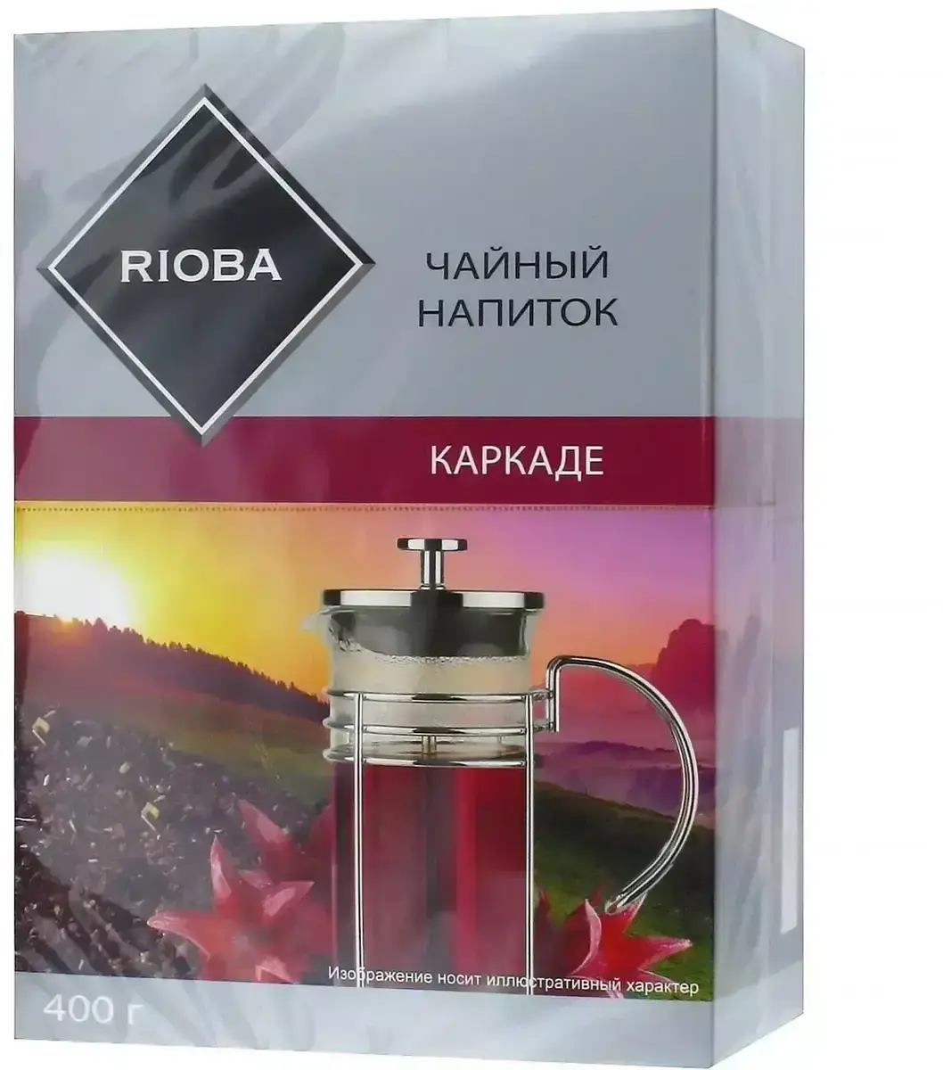 Чайный напиток РИОБА каркаде 400гр.(м)
