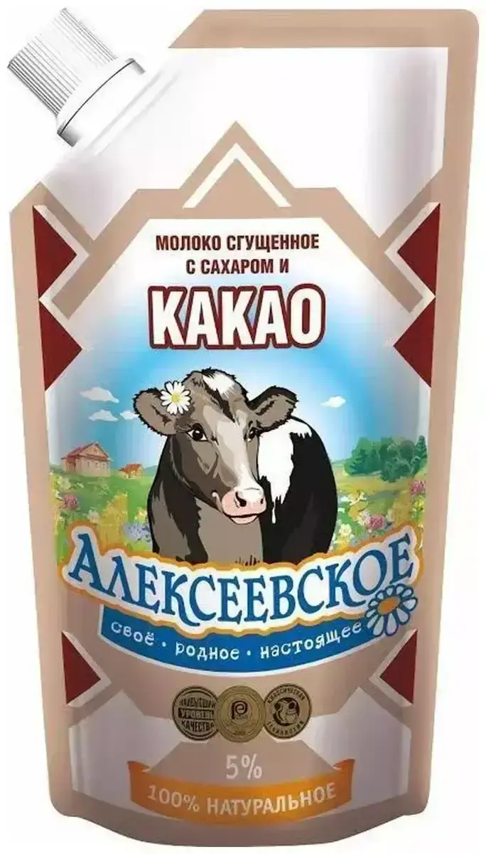 Молоко Сгущеное с Какао Алексеевское 270г(м)