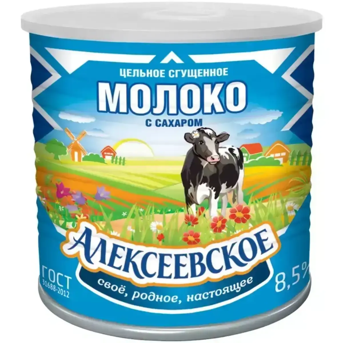 Молоко Сгущеное Алексеевское 380г ж/б(м)