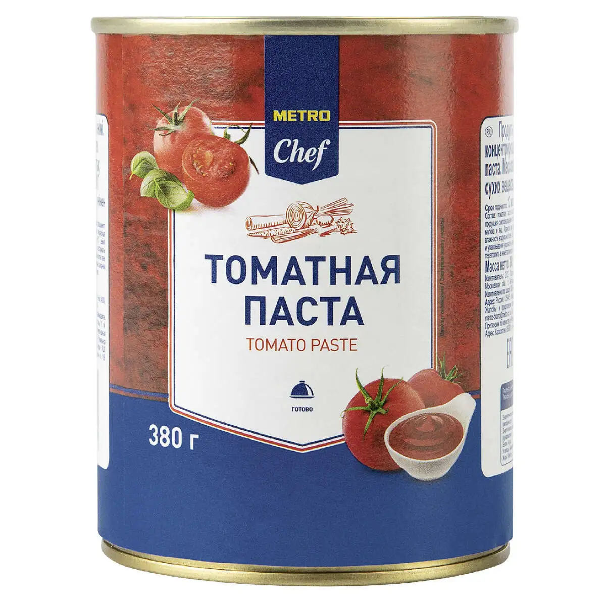 Томатная паста Метро Шеф 380г(м)