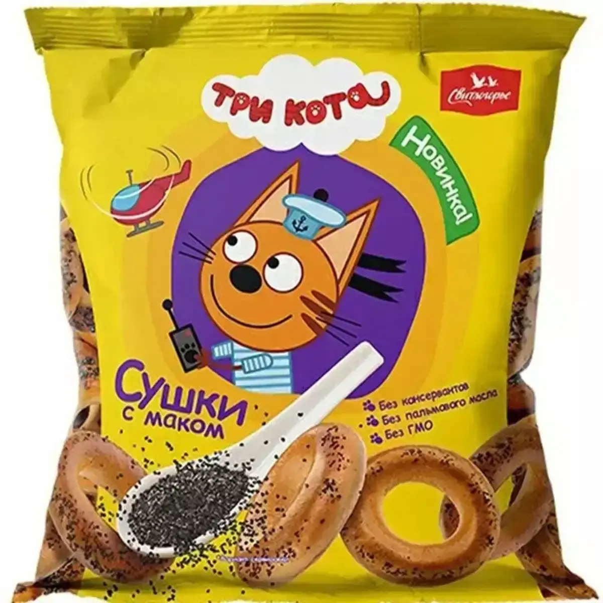Сушки Три Кота с Маком 120г(м)