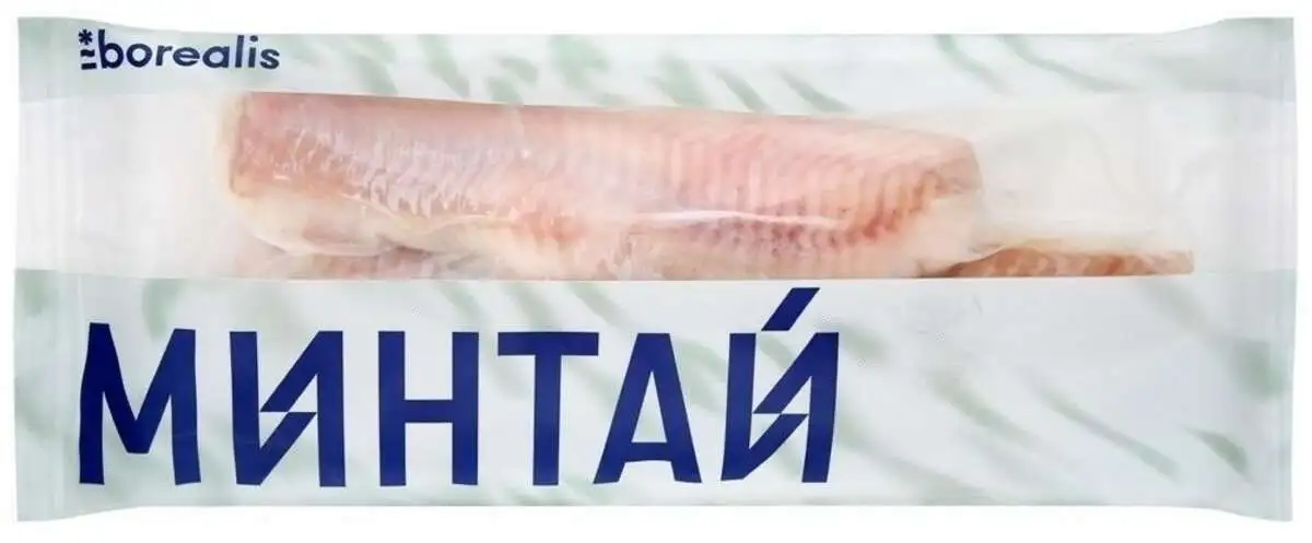 Минтай Бореалис Филе б/к б/ш 750г(м)