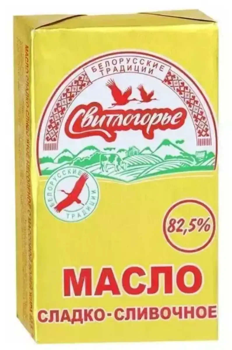 Масло Сладкосливочное Свитлогорье 82,5% 180г(м)