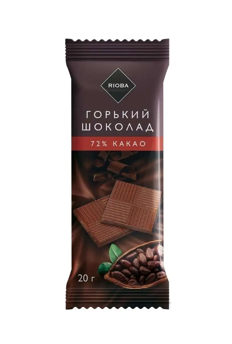 Шоколад горький РИОБА 72-75% какао 100гр.(м)
