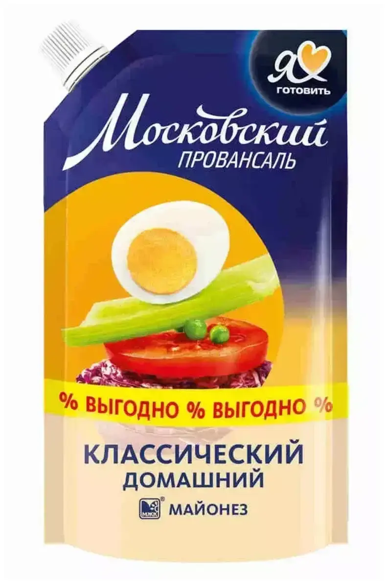 Майонез Московский Провансаль Домашний 390мл(м)