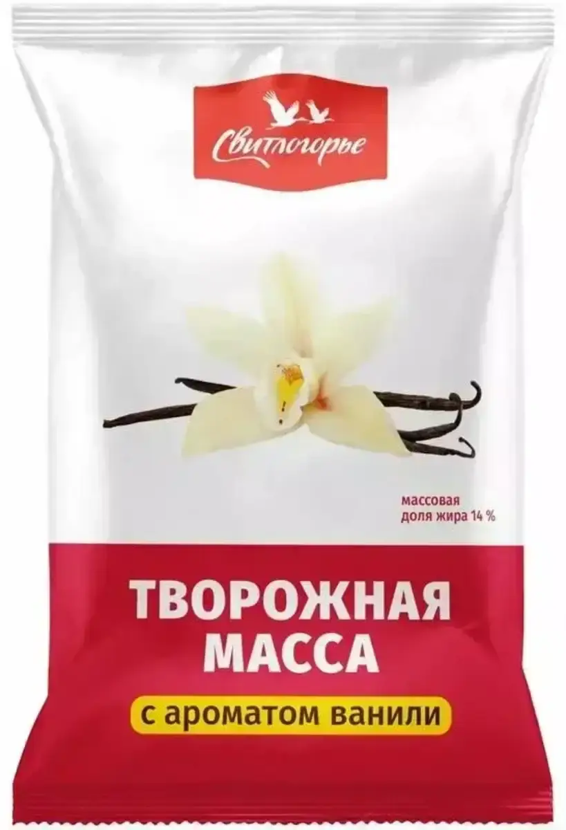 Масса Творожная Свитлогорье Ваниль 14% 180г(м)