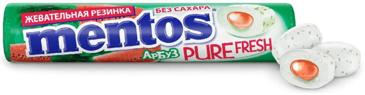 Жеват.Резинка Ментос Арбуз15,5г(м)