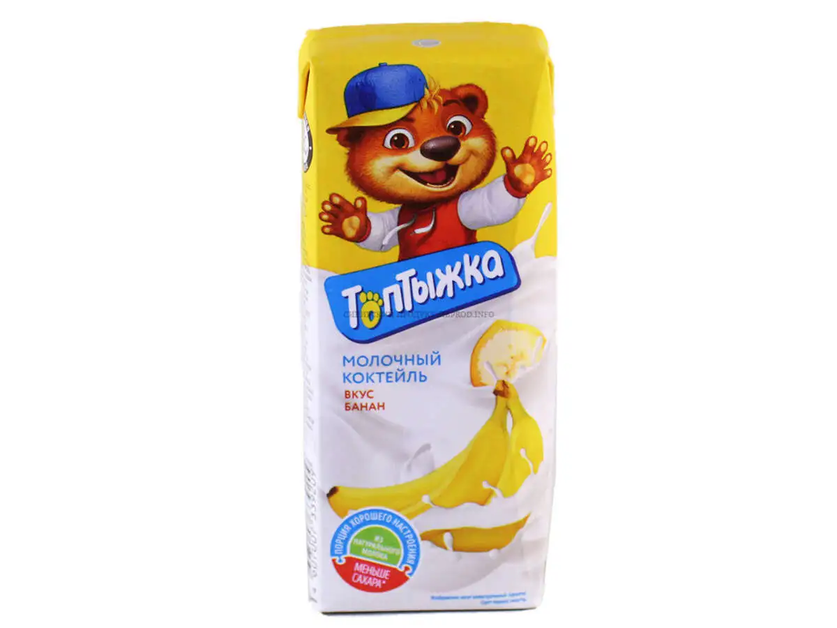 Коктейль Топтыжка Молочный Вкус Банана 0,2л